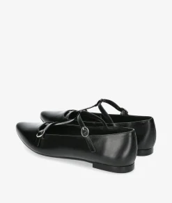Mujer Bryan Merceditas*Zapatos planos 23532 en negro