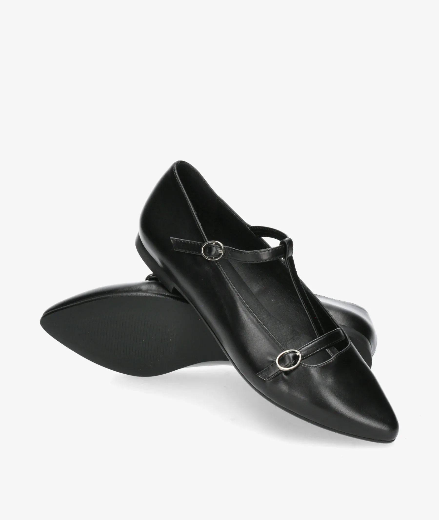 Mujer Bryan Merceditas*Zapatos planos 23532 en negro